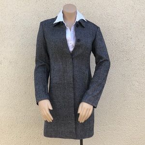 Textured Wool Blend Coat
